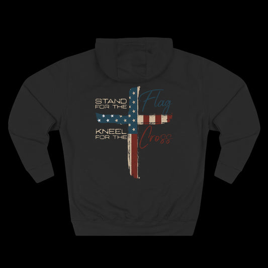 Stand for the Flag. Kneel for the Cross Hoodie