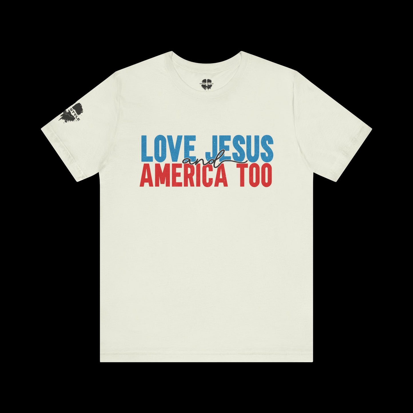 Loves Jesus and America Too Tee