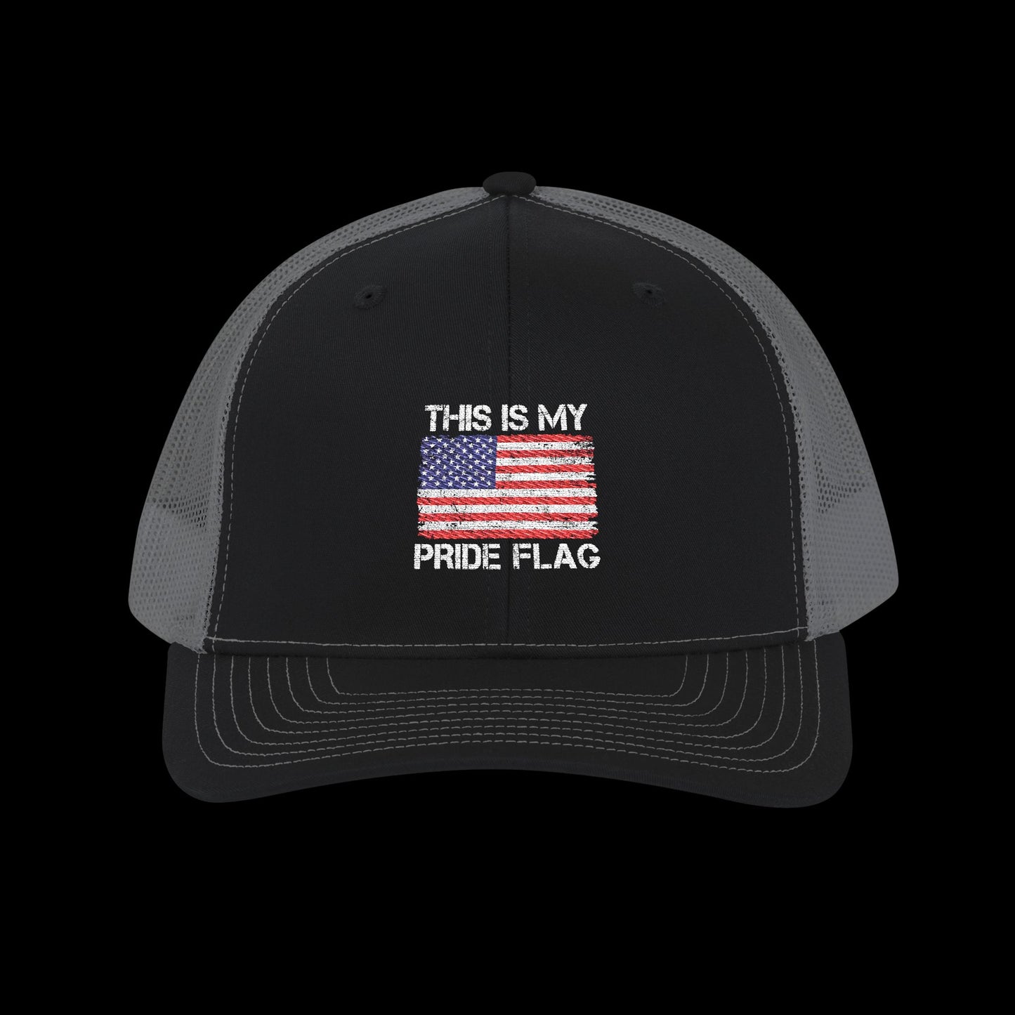 Embroidered "This Is My Pride Flag" Trucker Cap