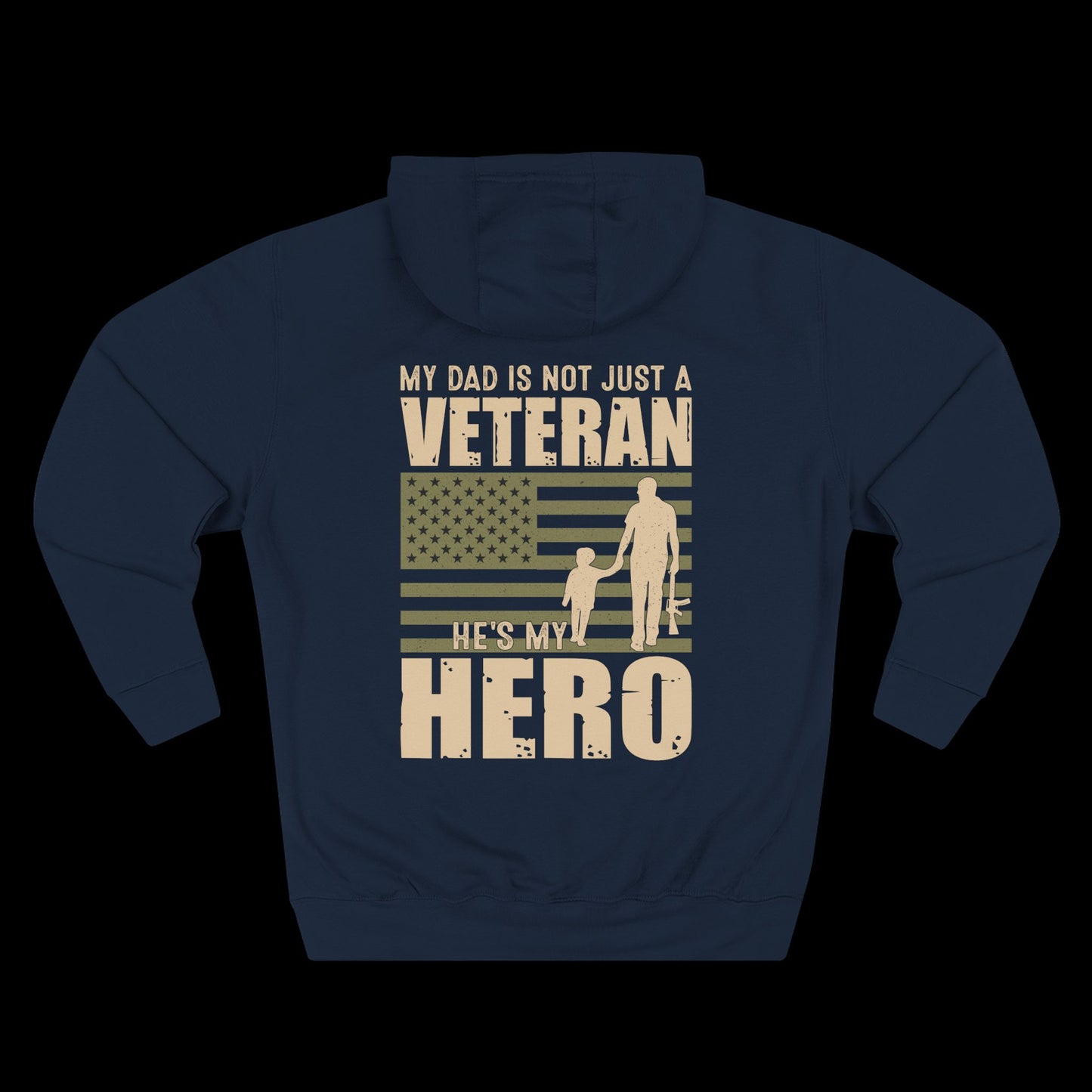 Dad's Hero Veteran Hoodie