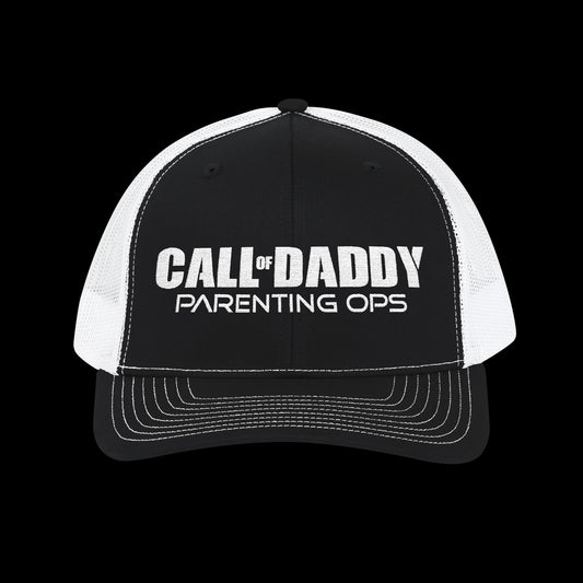 Embroidered "CALL of Daddy – Parenting Ops" Trucker Cap
