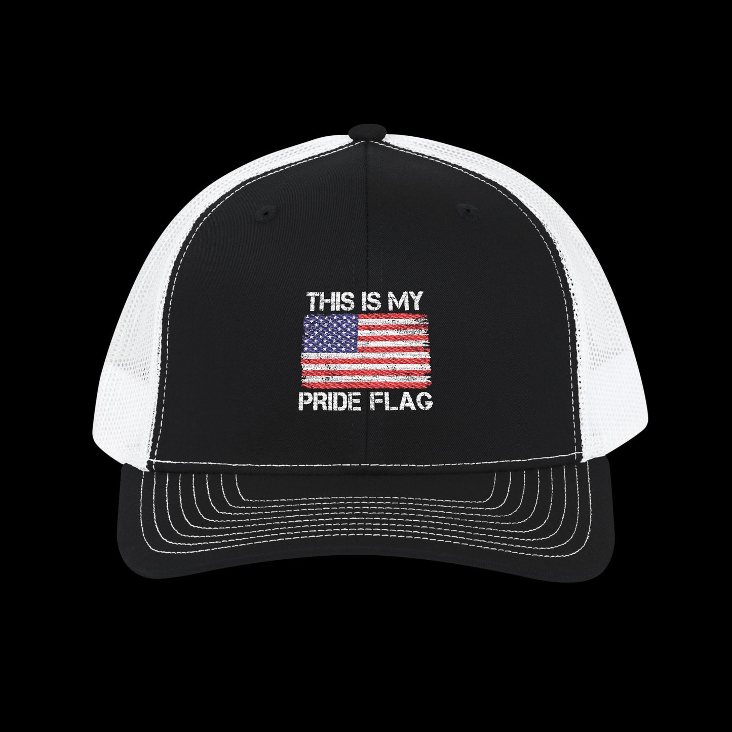 Embroidered "This Is My Pride Flag" Trucker Cap