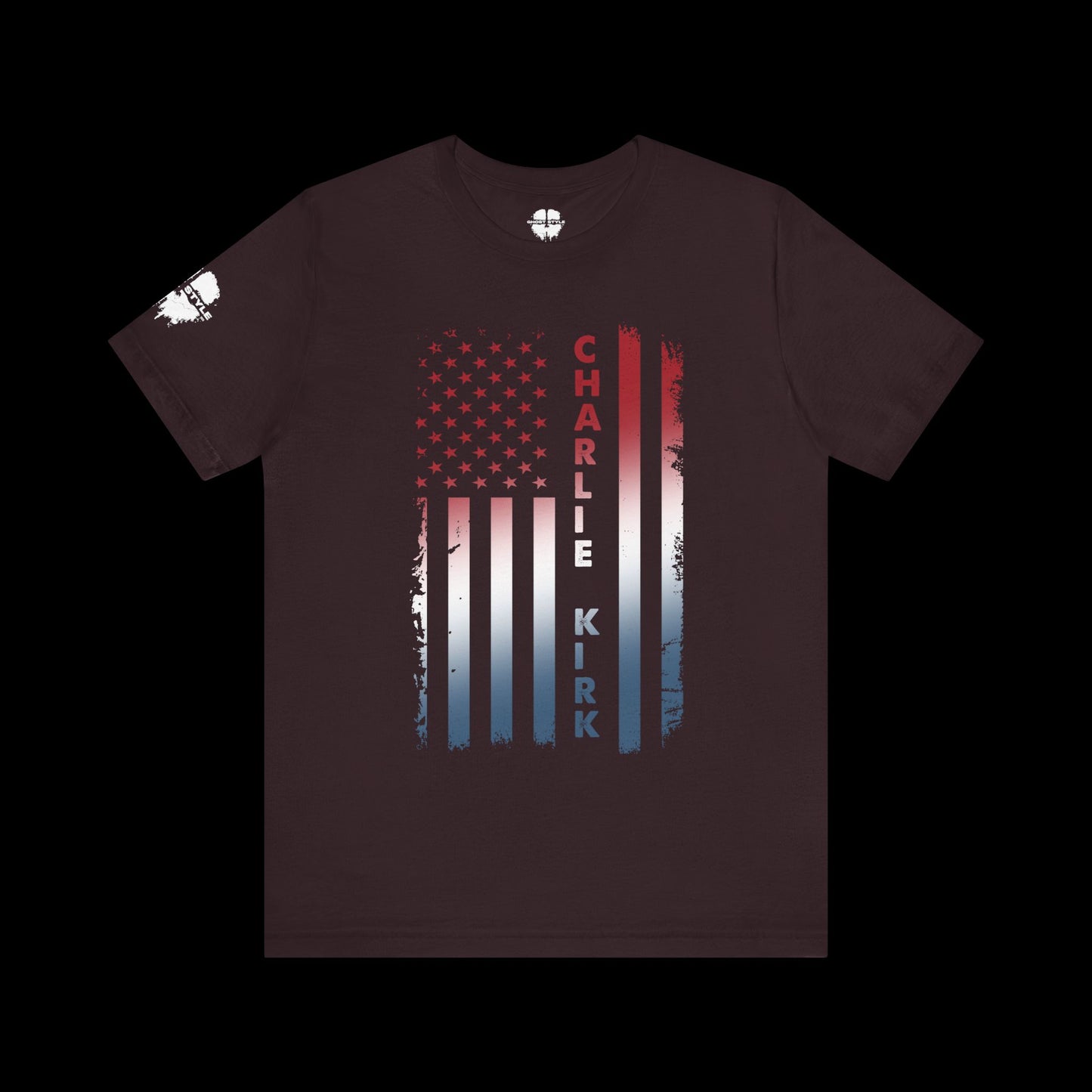 Charlie Kirk American Flag Tee