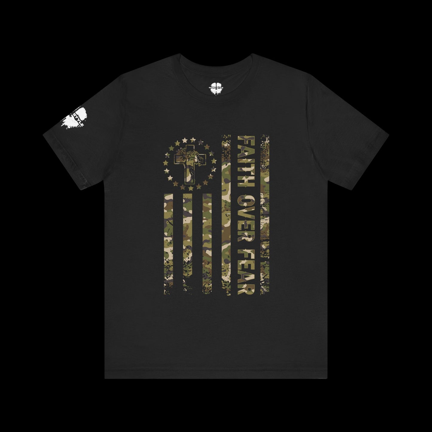 Faith Over Fear Camo Tee