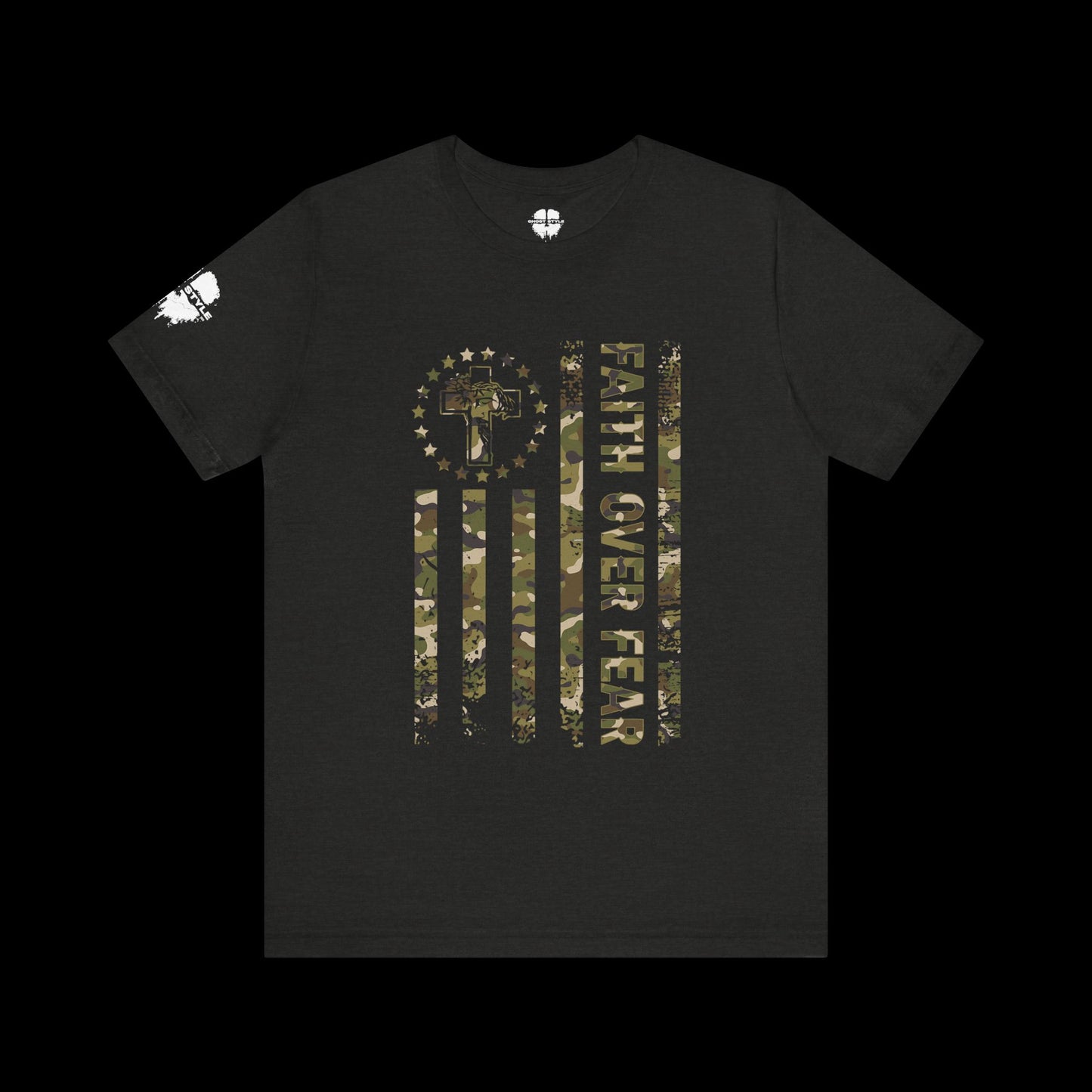 Faith Over Fear Camo Tee