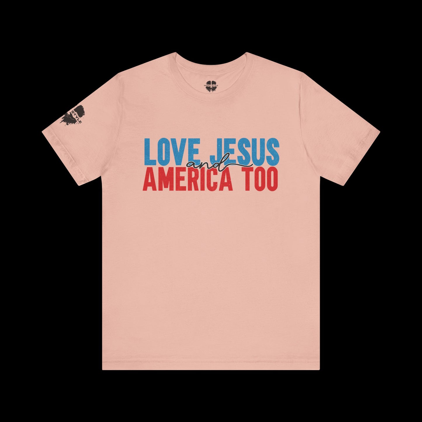 Loves Jesus and America Too Tee