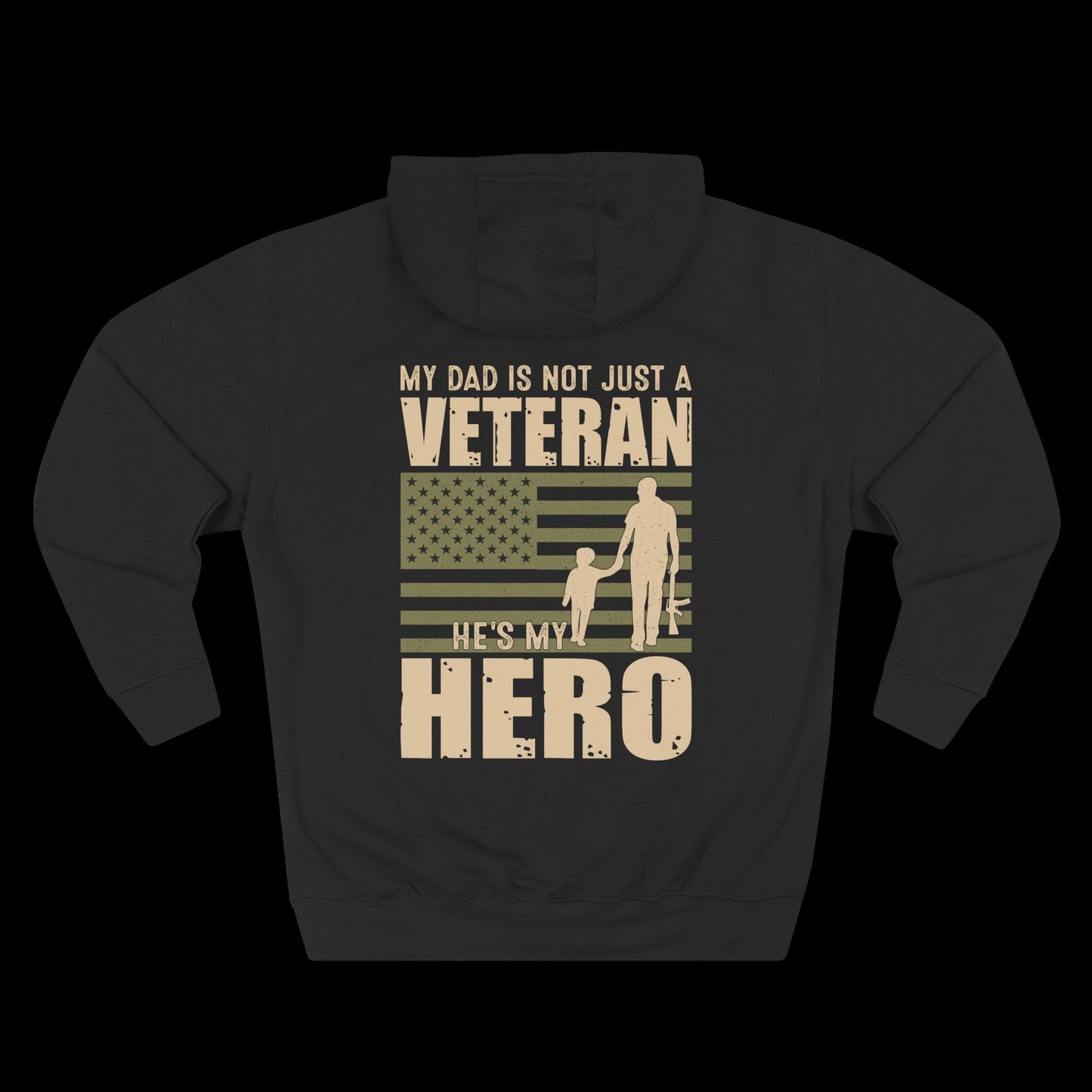 Dad's Hero Veteran Hoodie