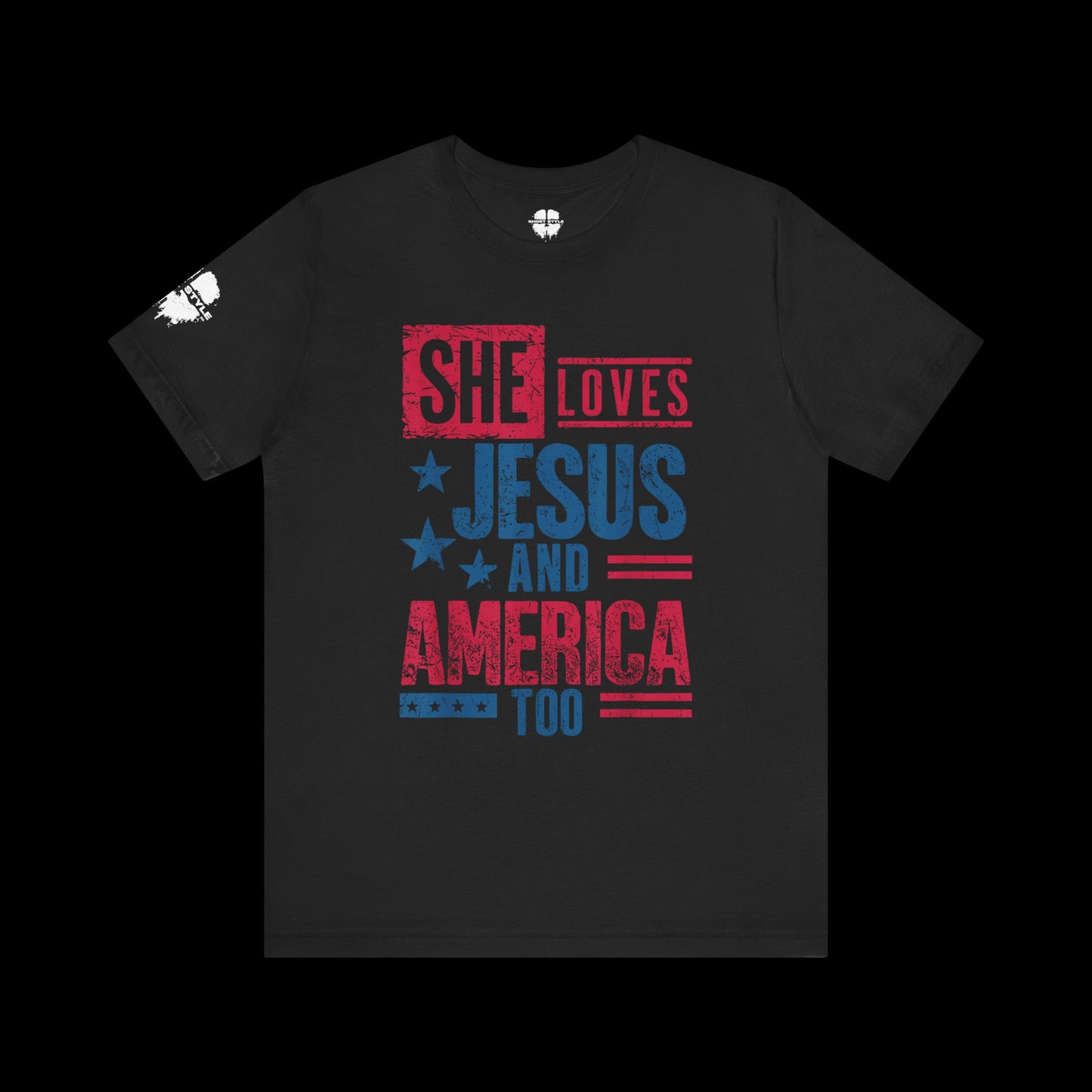 She Loves Jesus and America Tee