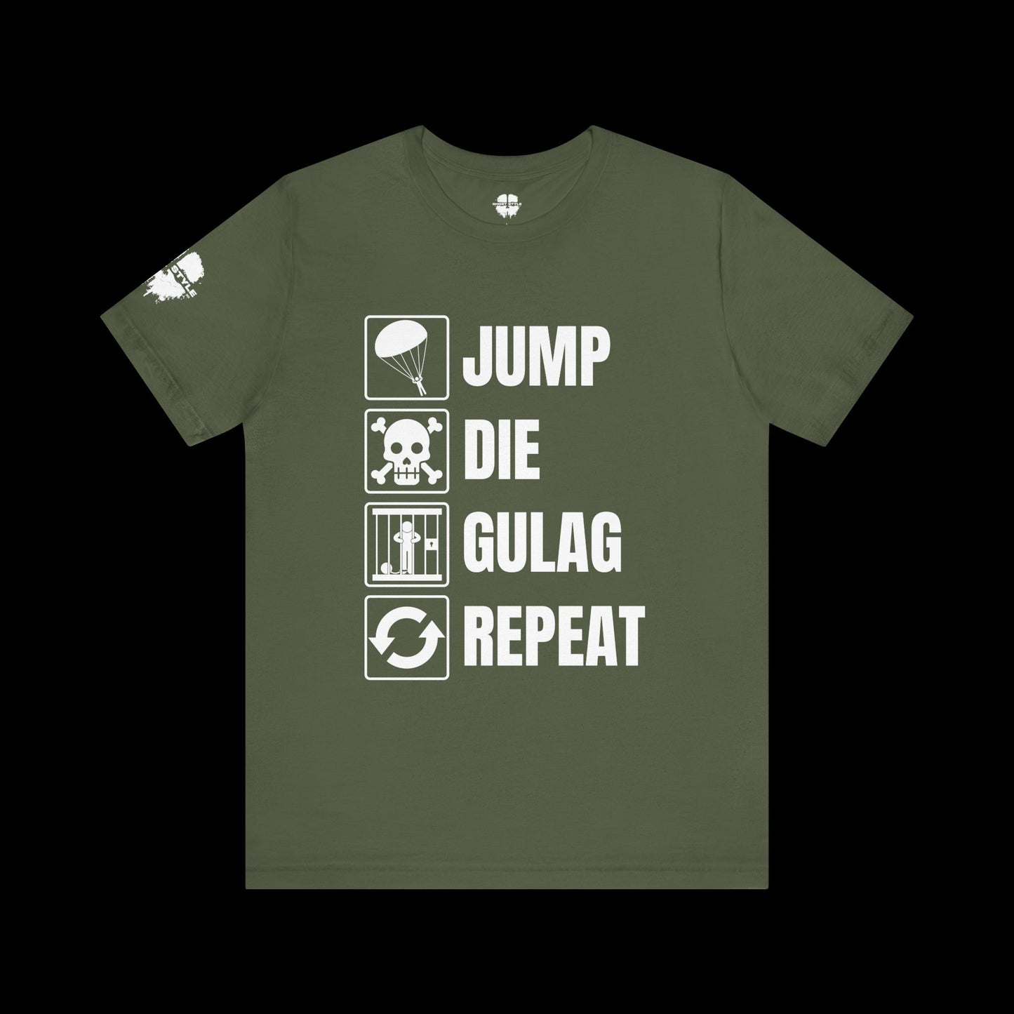 Jump Die Gulag Repeat Tee