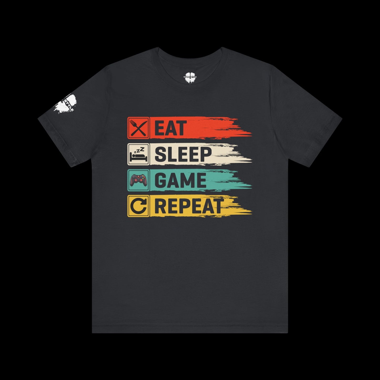 Eat Sleep Game Repeat Tee