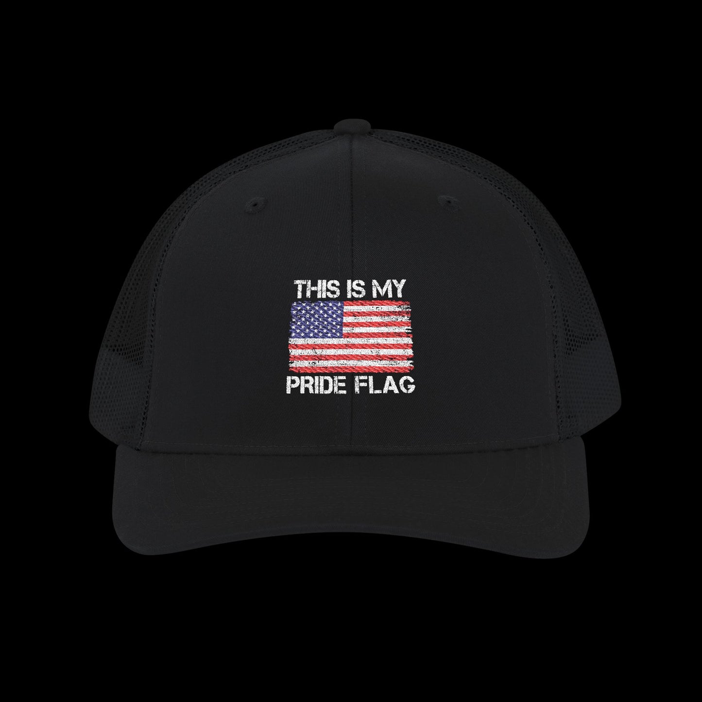 Embroidered "This Is My Pride Flag" Trucker Cap
