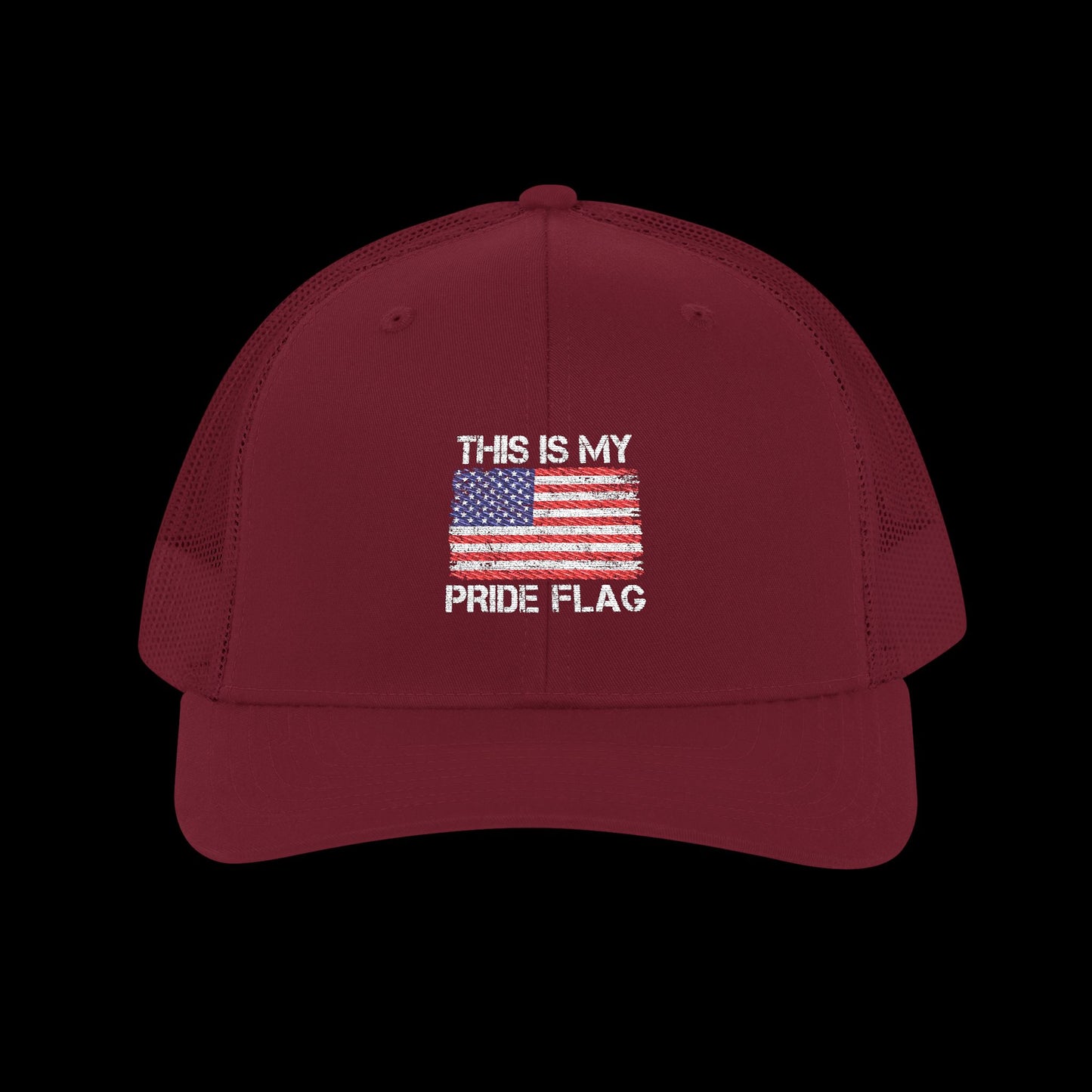 Embroidered "This Is My Pride Flag" Trucker Cap