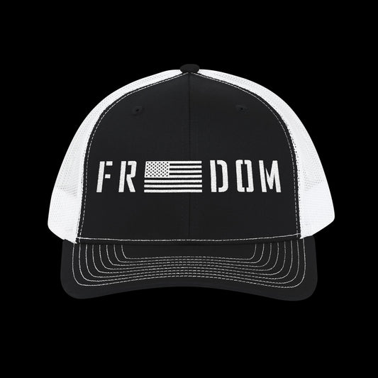Embroidered "Freedom" Trucker Cap