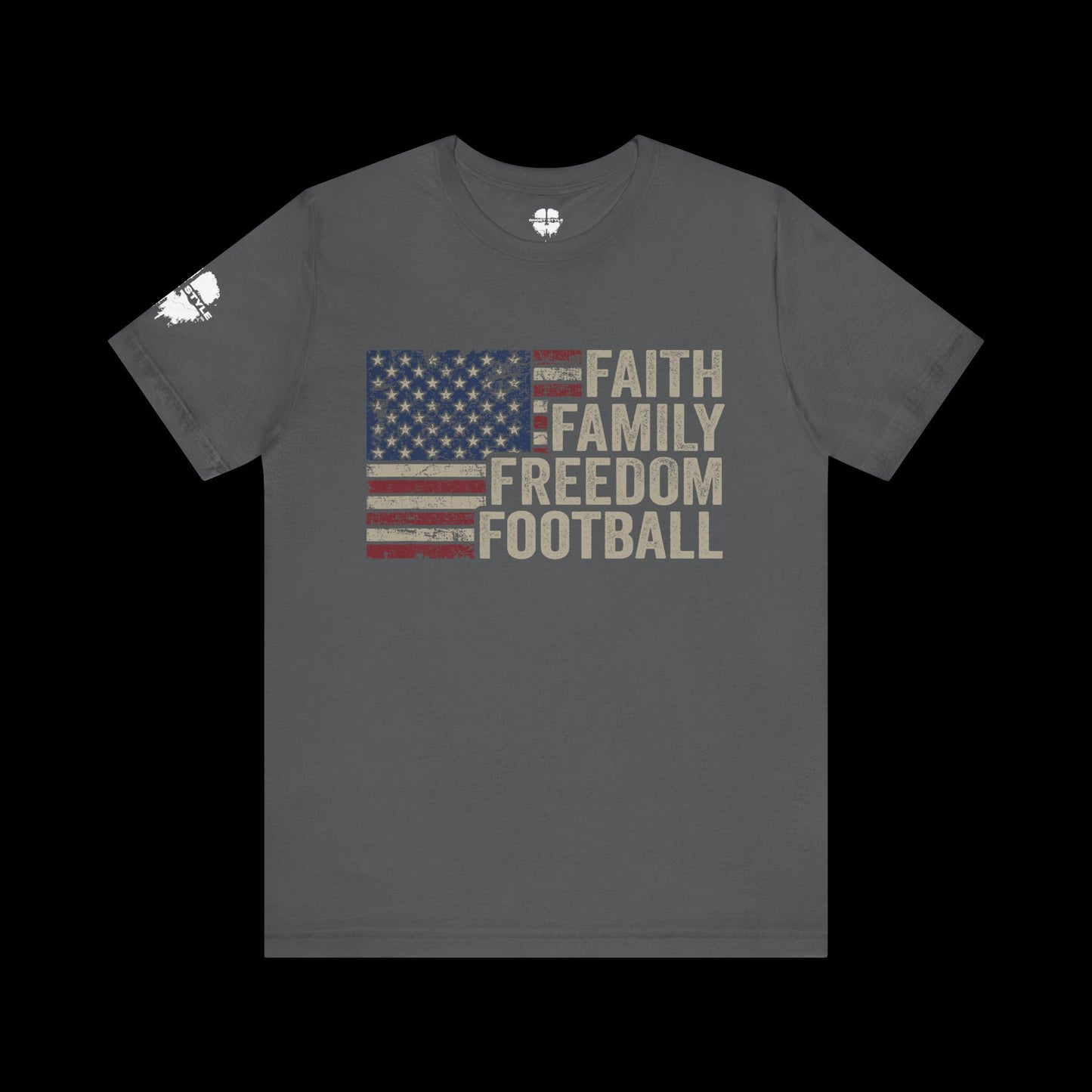 Faith Family Freedom Football Tee
