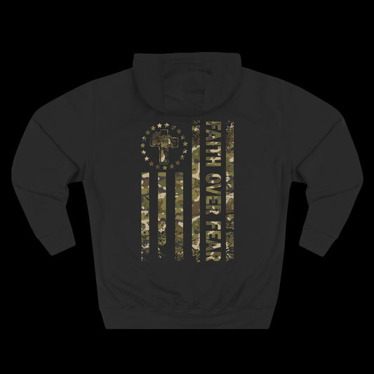 Faith Over Fear Camo Hoodie