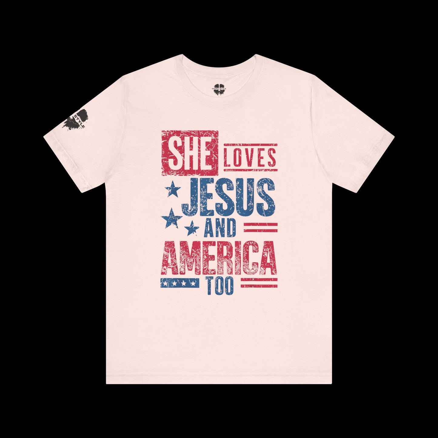 She Loves Jesus and America Tee