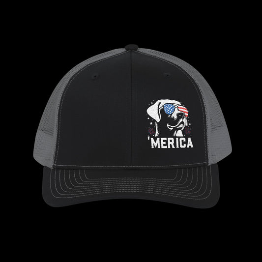 Embroidered "Lab 'Merica" Trucker Cap