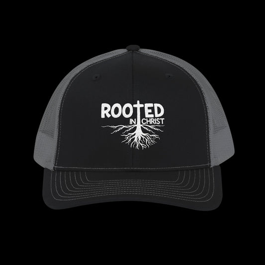 Embroidered "Rooted in Christ" Trucker Cap
