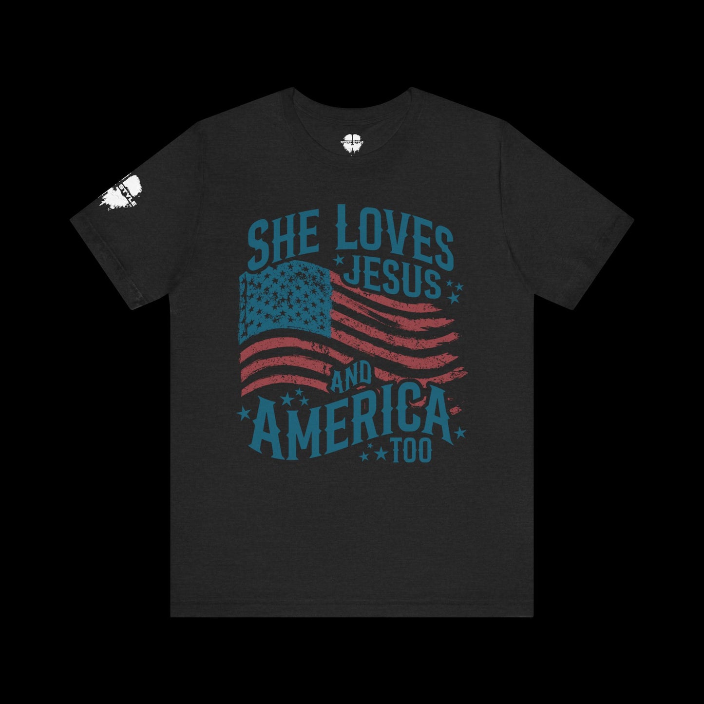 She Loves Jesus and America Tee