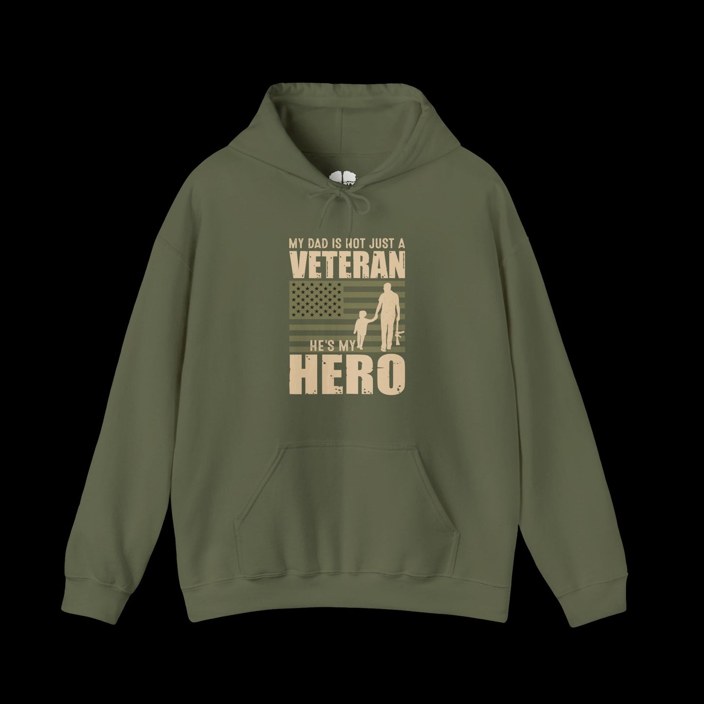 Dad's Hero Veteran Hoodie