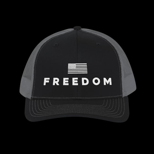 Embroidered Trucker Freedom Cap